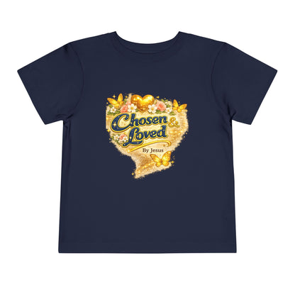 Toddler Tee — "Chosen & Loved" / "Wonderfully Made" Inspirational Christian Shirt