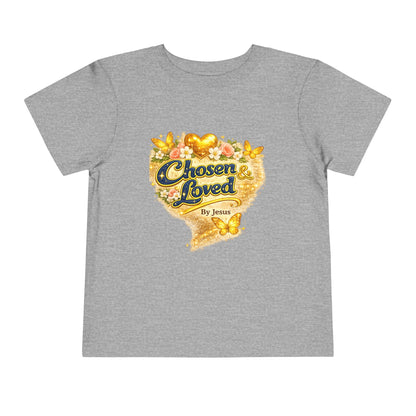 Toddler Tee — "Chosen & Loved" / "Wonderfully Made" Inspirational Christian Shirt
