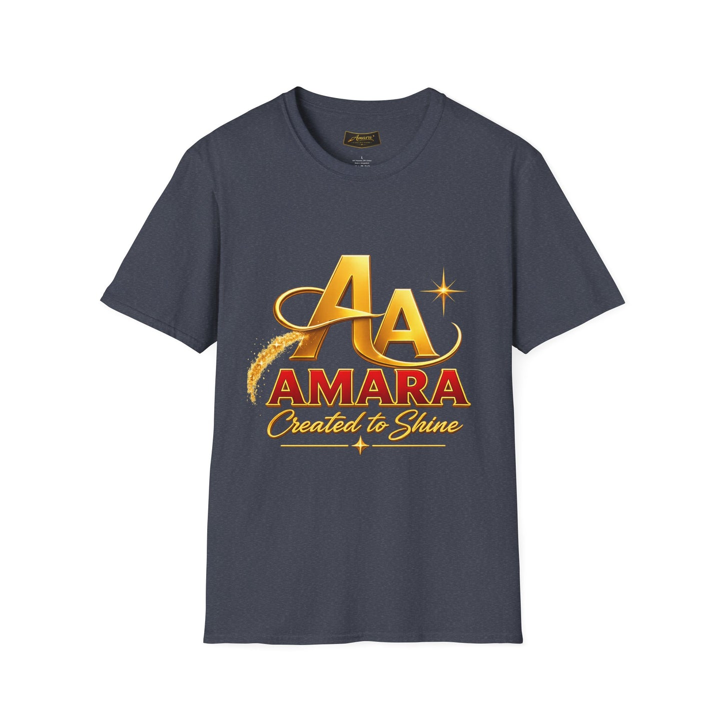 T-Shirt — Gold Monogram “AA” Amara Logo Tee