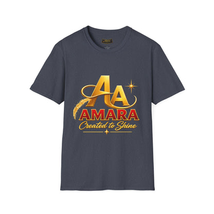 T-Shirt — Gold Monogram “AA” Amara Logo Tee