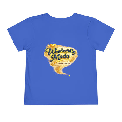 Toddler Tee — "Chosen & Loved" / "Wonderfully Made" Inspirational Christian Shirt